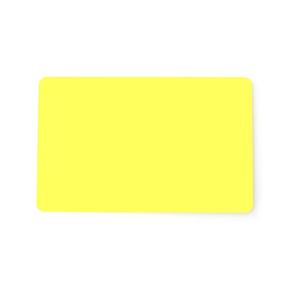 Picture of Blank yellow cards - CR80 (YELLOW CORE). 70102027