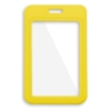Bilde av Yellow 86x54 mm Card holder / carrying case hard plastic / Badge holder. Clear on both sides (vertical / portrait). 60270347 (DE,SE,NO,FI,RO,PL)