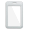 Bilde av Grey 86x54 mm Card holder / carrying case hard plastic / Badge holder. Clear on both sides (vertical / portrait). 60270350 (DE,SE,NO,FI,RO,PL)